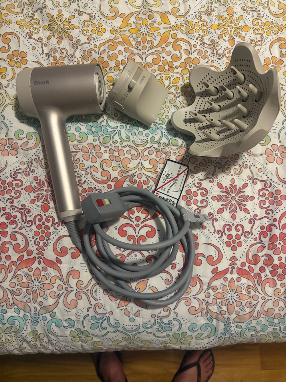 Shark Compact Hair Dryer with Diffuser - Soft Taupe